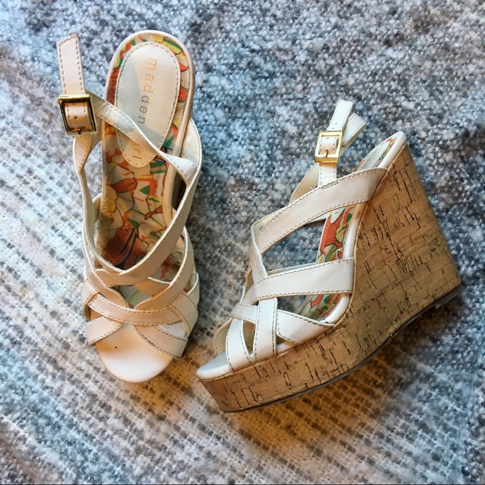Madden Girl Cork Wedges